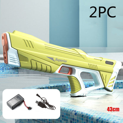 Summer Full Automatic Electric Water Gun Toy Induction Water Absorbing High-Tech Burst Water Gun Beach Outdoor Water Fight Toys